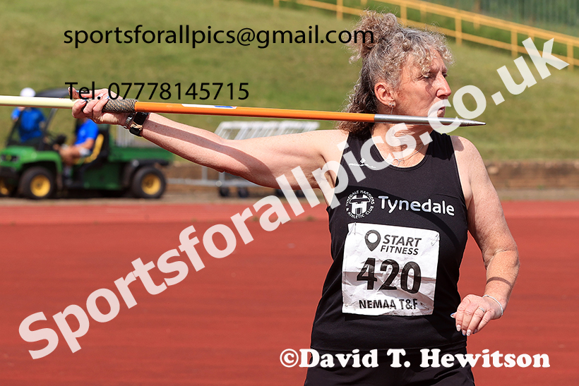 Womens javelin, 2025 NEMAA Track and Field, Monkton. Photo: David T. Hewitson/Sports for All Pics